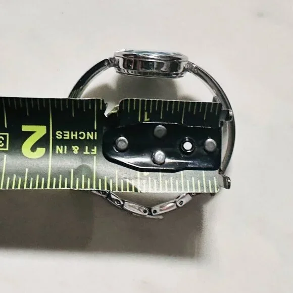 Anne Klein Diamond Classy Ladies Watch Blue Face Stainless Steel - Needs Battery - Picture 4 of 4